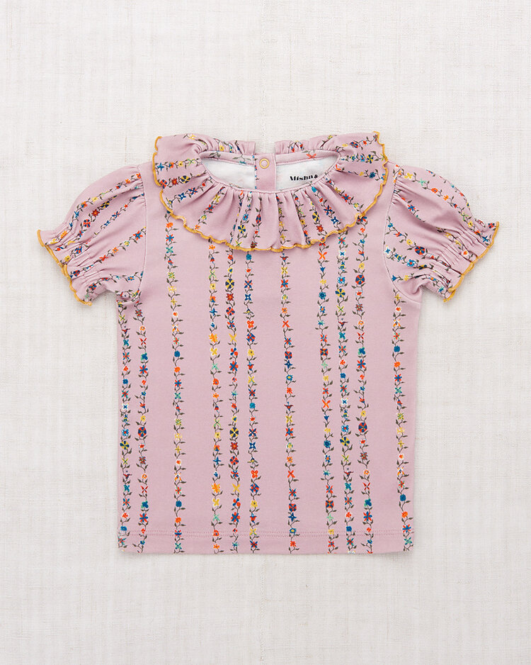 Misha & Puff Balloon Sleeve Paloma Tee - Plum Petal Little Botanica