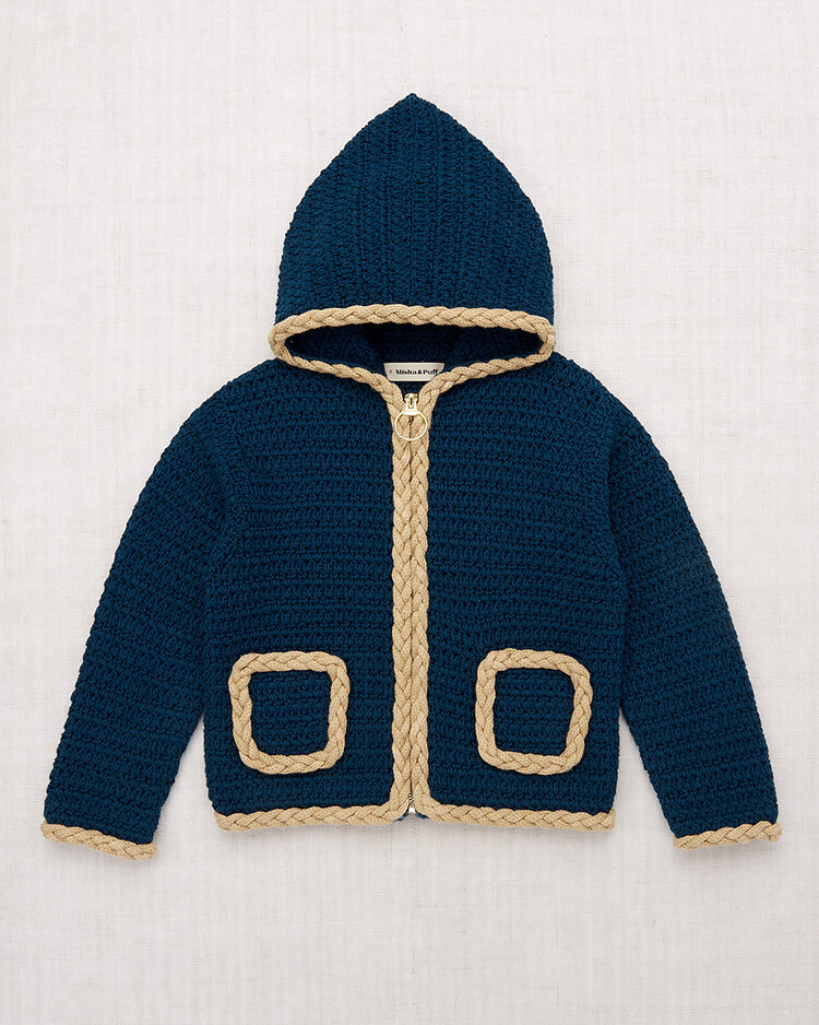 Misha & Puff Braid Ashbury Hooded Cardigan - Celestial