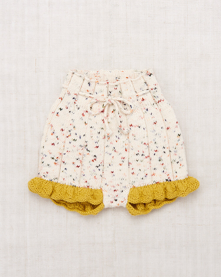 Misha & Puff Scallop Hem Shorts - Picnic Confetti