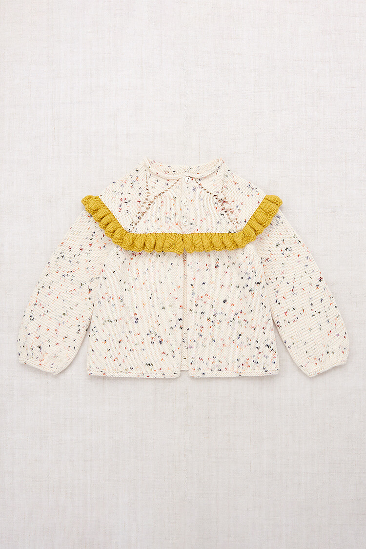Misha & Puff Ruffle Cardigan - Picnic Confetti