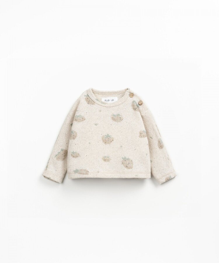 Play Up Printed Jersey Sweater - Grés Laranjas