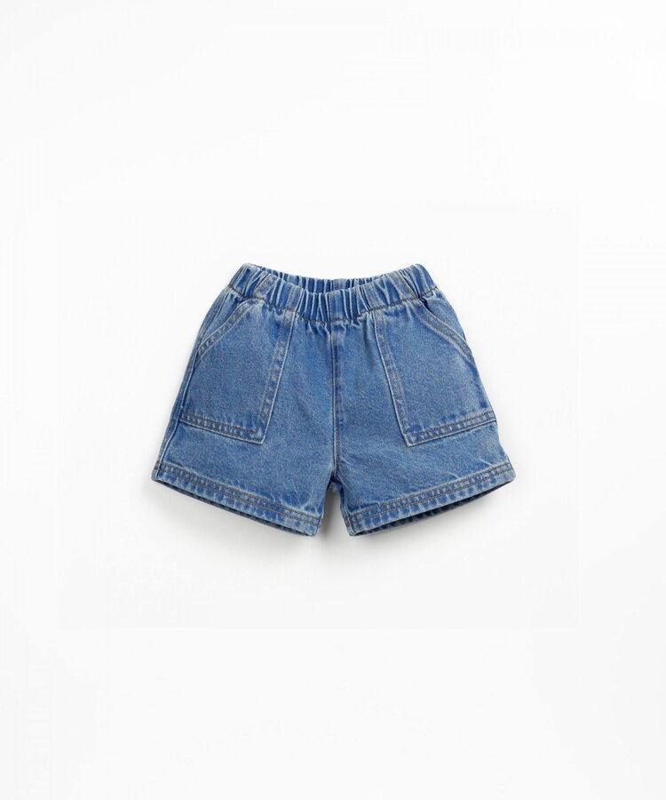 Play Up Denim Shorts - Denim