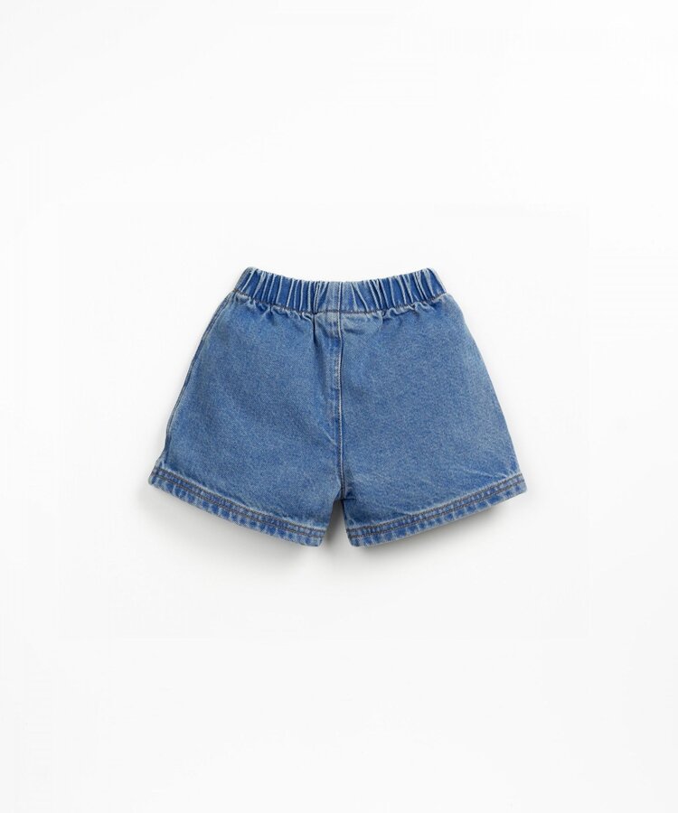 Play Up Denim Shorts - Denim