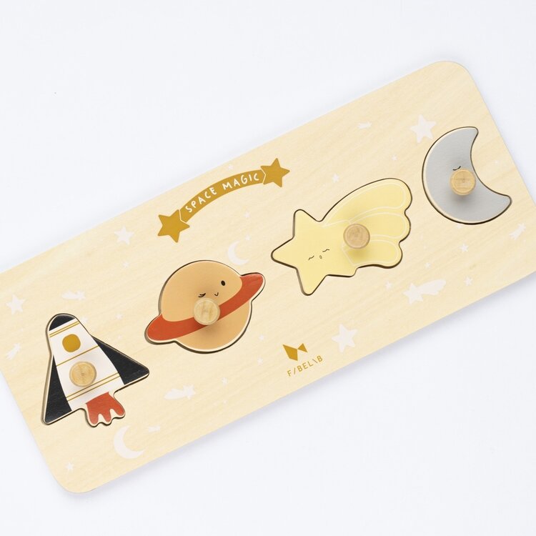 Grip Puzzle - Space Magic - Wood