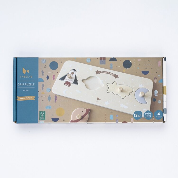 Grip Puzzle - Space Magic - Wood
