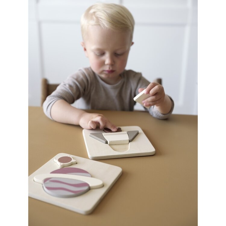 Space shuttle & Planet Puzzle - 2 Pack - Wood