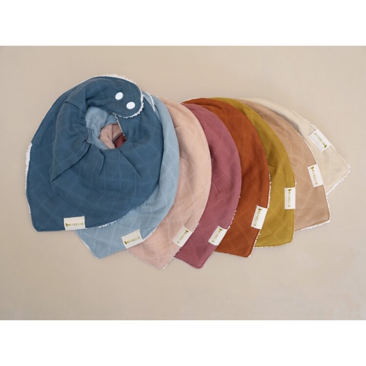 Bandana Bib - Clay - 2 pack