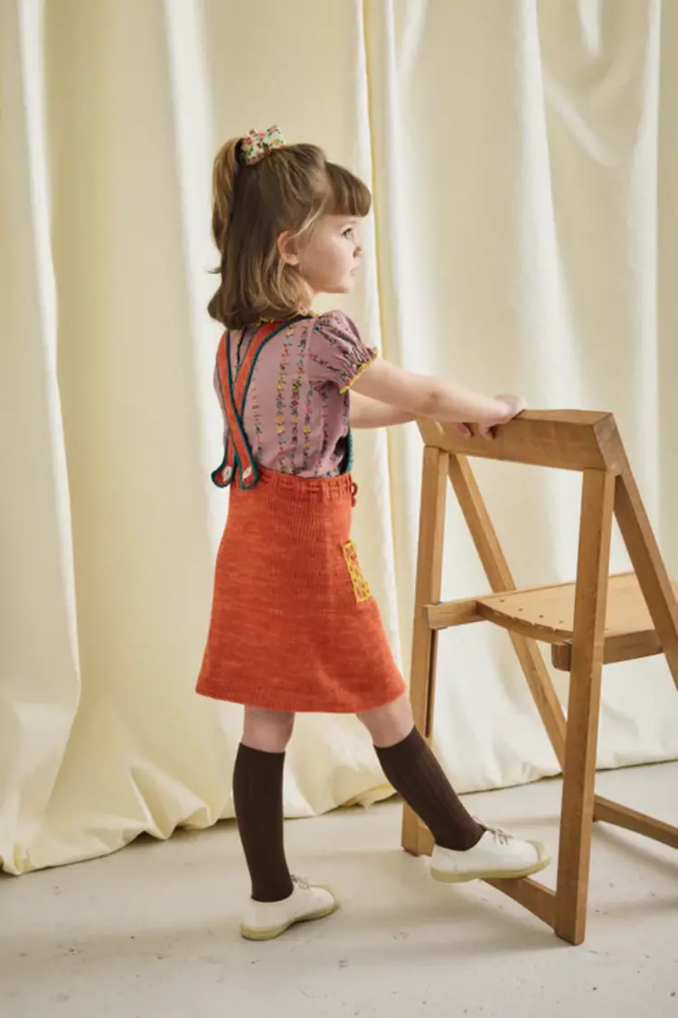 Misha & Puff Balloon Sleeve Paloma Tee - Plum Petal Little Botanica