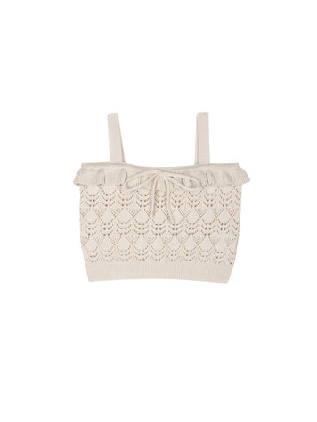 Mipounet Rita Openwork Top - Ecru
