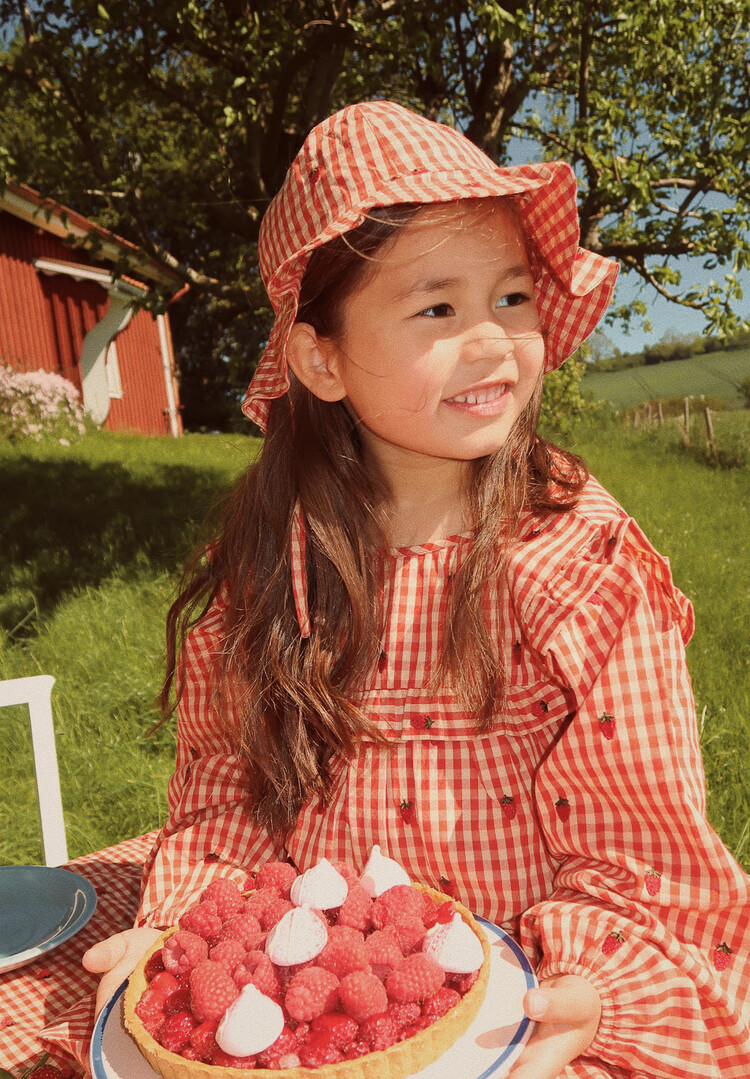 Flöss Molly Sunhat - Berry Gingham