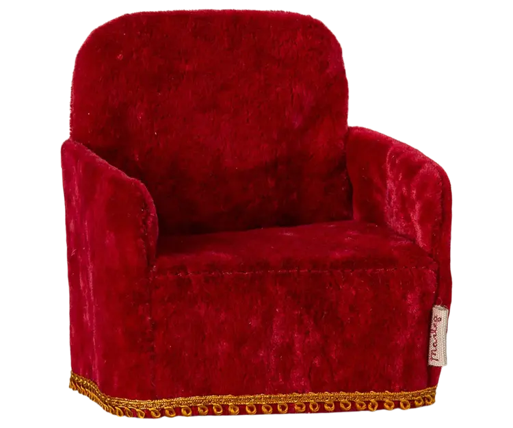 Maileg Folding Chair, Mouse - Red