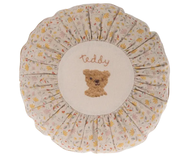 Maileg Cushion Round Small - Teddy Flower