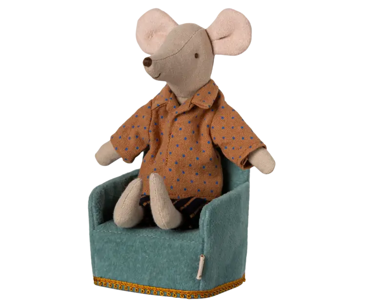 Maileg Folding Chair, Mouse - Mint