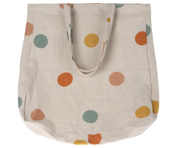 Maileg Tote Bag Multi dots - Large