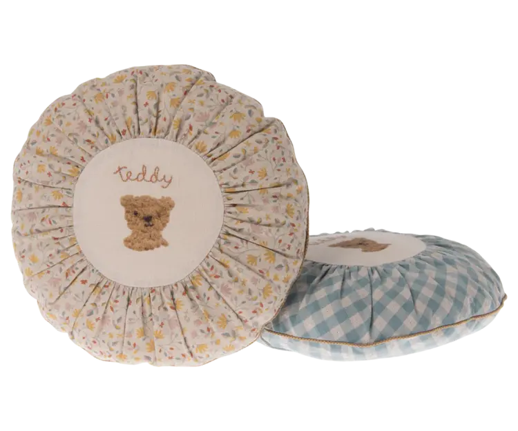 Maileg Cushion Round Small - Teddy Flower