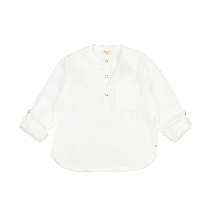 Buho Linen Kurta Shirt -White