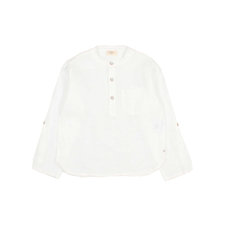 Buho Linen Kurta Shirt -White