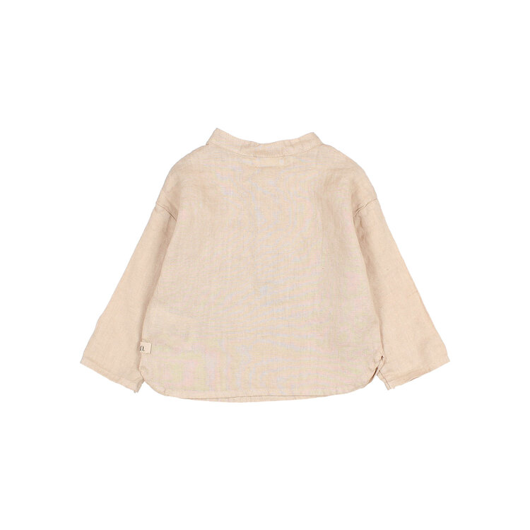 Buho Linen Kurta Shirt - Sand