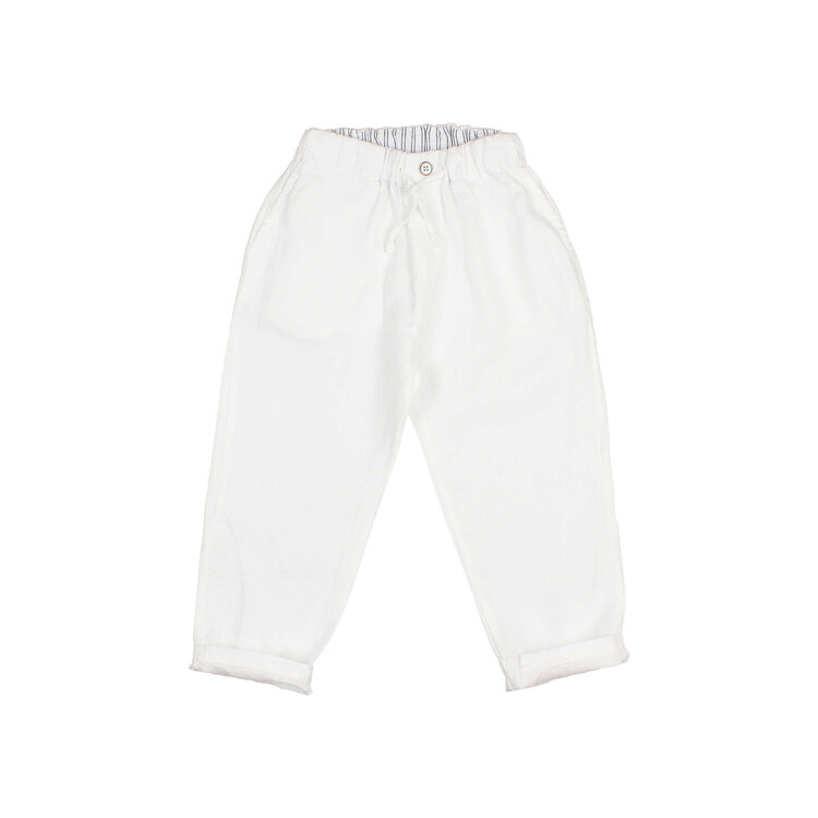 Buho Linen Pants - White
