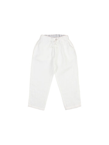 Buho Linen Pants - White