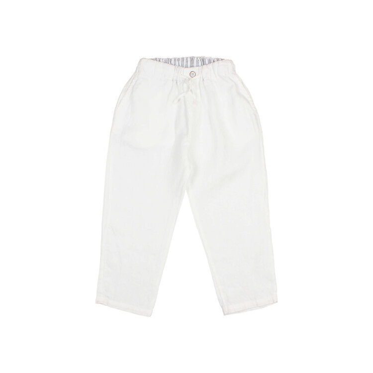Buho Linen Pants - White