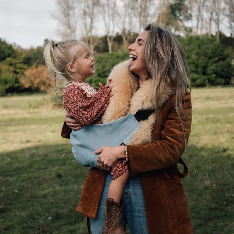 Wildride Kinder Draagzak - Denim