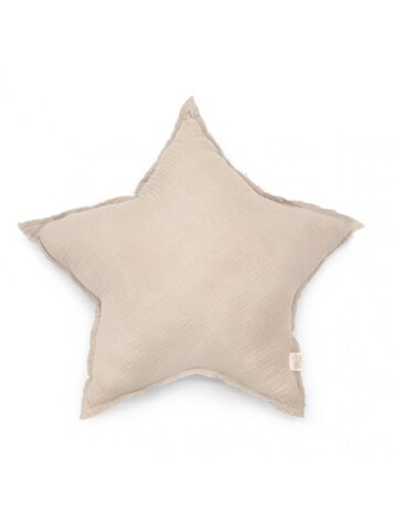 Babyshower Star Cushion - Latte Powder