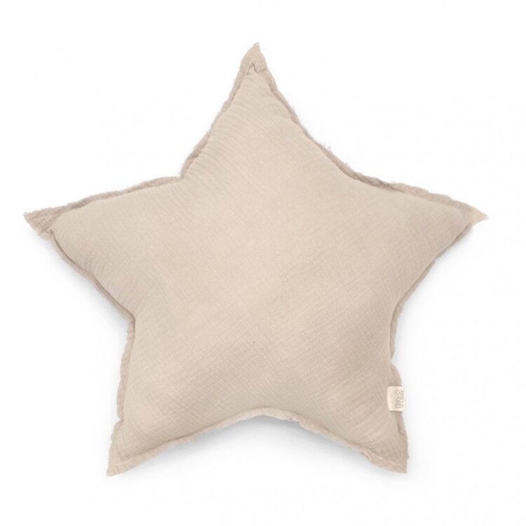Babyshower Star Cushion - Latte Powder