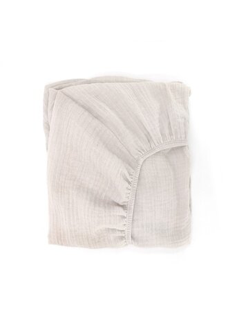Babyshower Crib Fitted Sheet - Cloud Powder