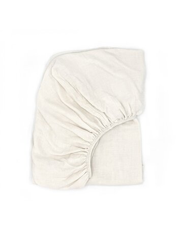 Babyshower Crib Fitted Sheet - Ivory Powder