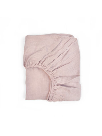 Babyshower Crib Fitted Sheet - Nude Powder