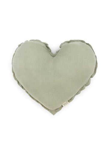 Babyshower Heart Cushion - Dune Powder