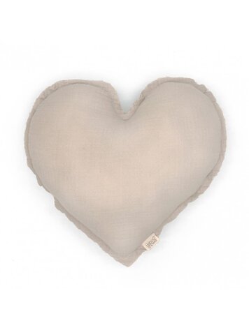 Babyshower Hart Kussen - Latte Powder