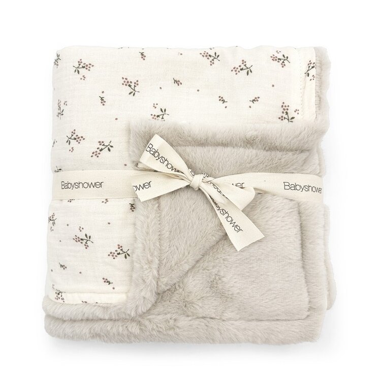 Babyshower Large Fleece Blanket - Roseberry