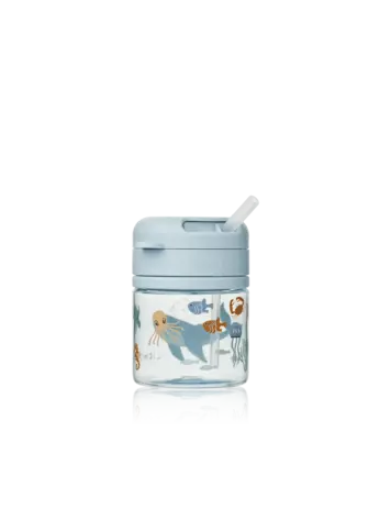 Liewood Pavian Tritan Straw Cup 280ml - Sea creature/Sandy