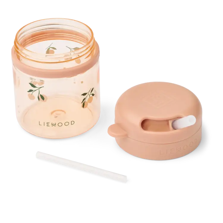 Liewood Pavian Tritan Straw Cup 280ml - Peach/Sea Shell