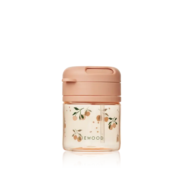 Liewood Pavian Tritan Straw Cup 280ml - Peach/Sea Shell