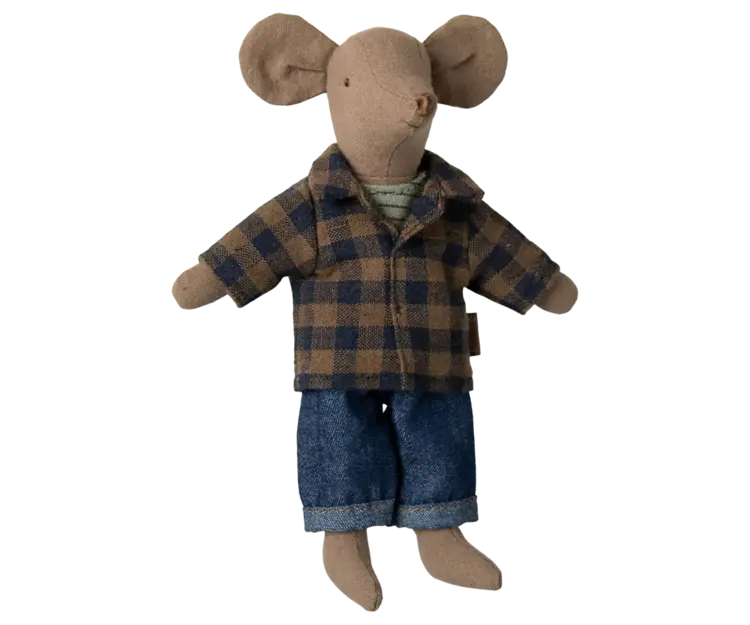Maileg Dad Mouse - Light Brown