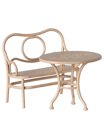 Maileg Café Set, Mouse, Big - Pale Pink