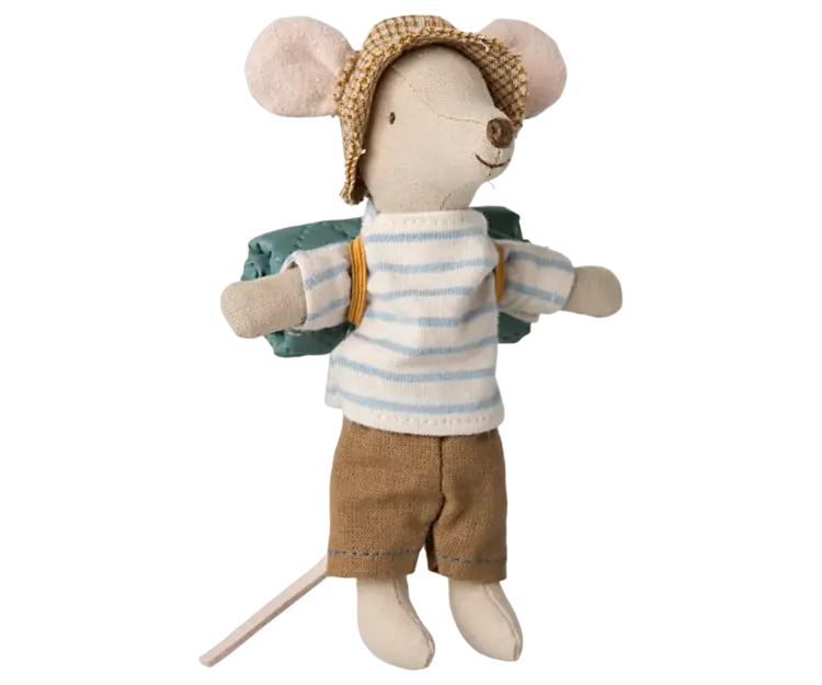 Maileg Hiker Mouse, Big Brother - Stripes