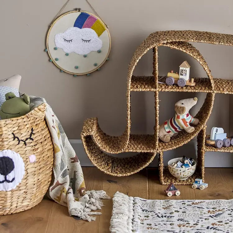 Elmar Bookcase - Nature/Bankuan Grass