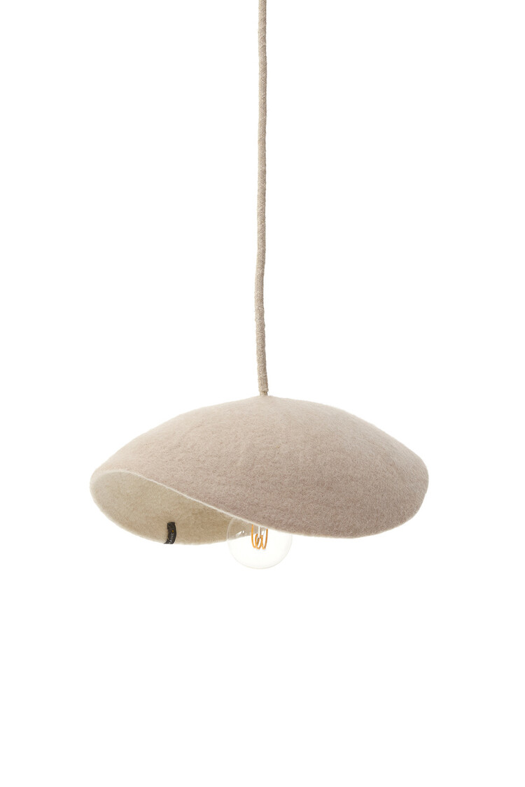 Muskhane Dome Hanglamp Omkeerbaar - Sable/Naturel - Small Ø33cm