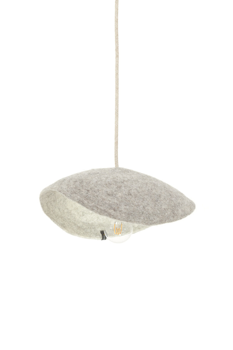 Muskhane Dome Hanglamp Omkeerbaar - Pierre Clair/Naturel - Small Ø33cm