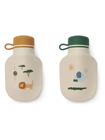 Liewood Lizzie Smoothie Beker 2-Pack - Safari sandy mix