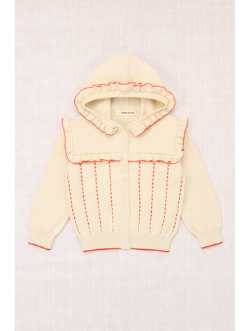 Misha & Puff Baby Hooded Ruffle Cardigan - String