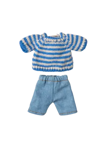 Maileg Knitted Sweater And Pants, Big Brother Mouse