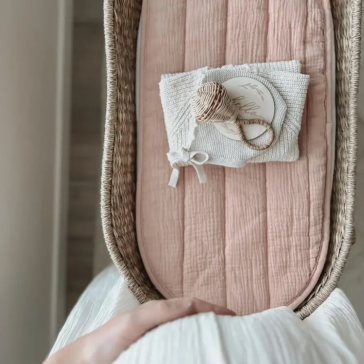 Olli Ella Luxe Organic Cotton Liner - Rose