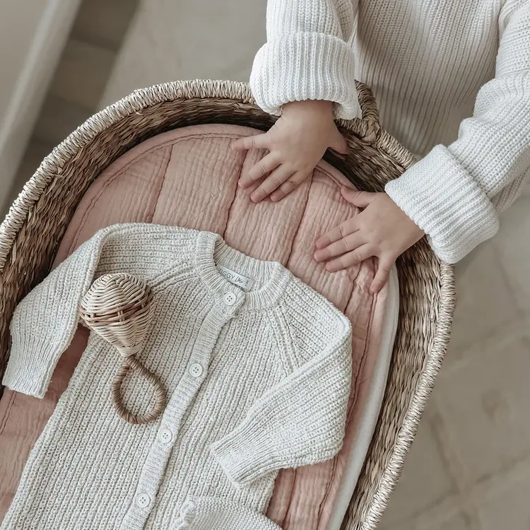 Olli Ella Luxe Organic Cotton Liner - Rose