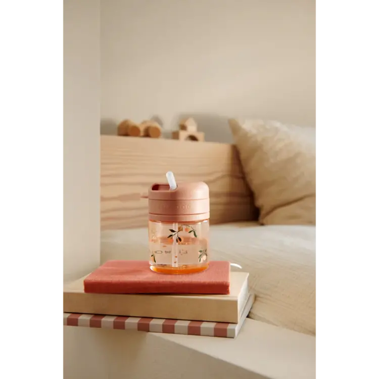 Liewood Pavian Tritan Straw Cup 280ml - Peach/Sea Shell