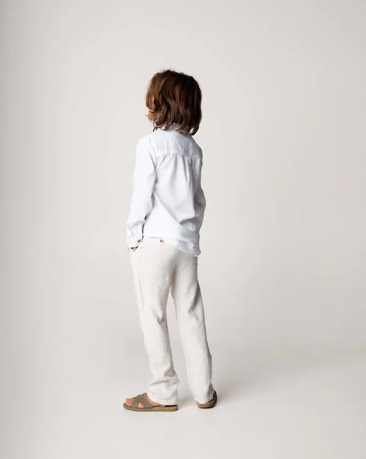 Donsje Amsterdam Dado Trousers - Warm White Melange
